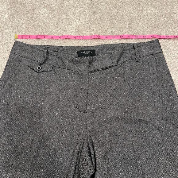 Talbots Women's Wool Dress Pants Grey Tweed Curvey Size 16 Petite‎ - Picture 7 of 10